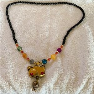 Necklace with some natural stone